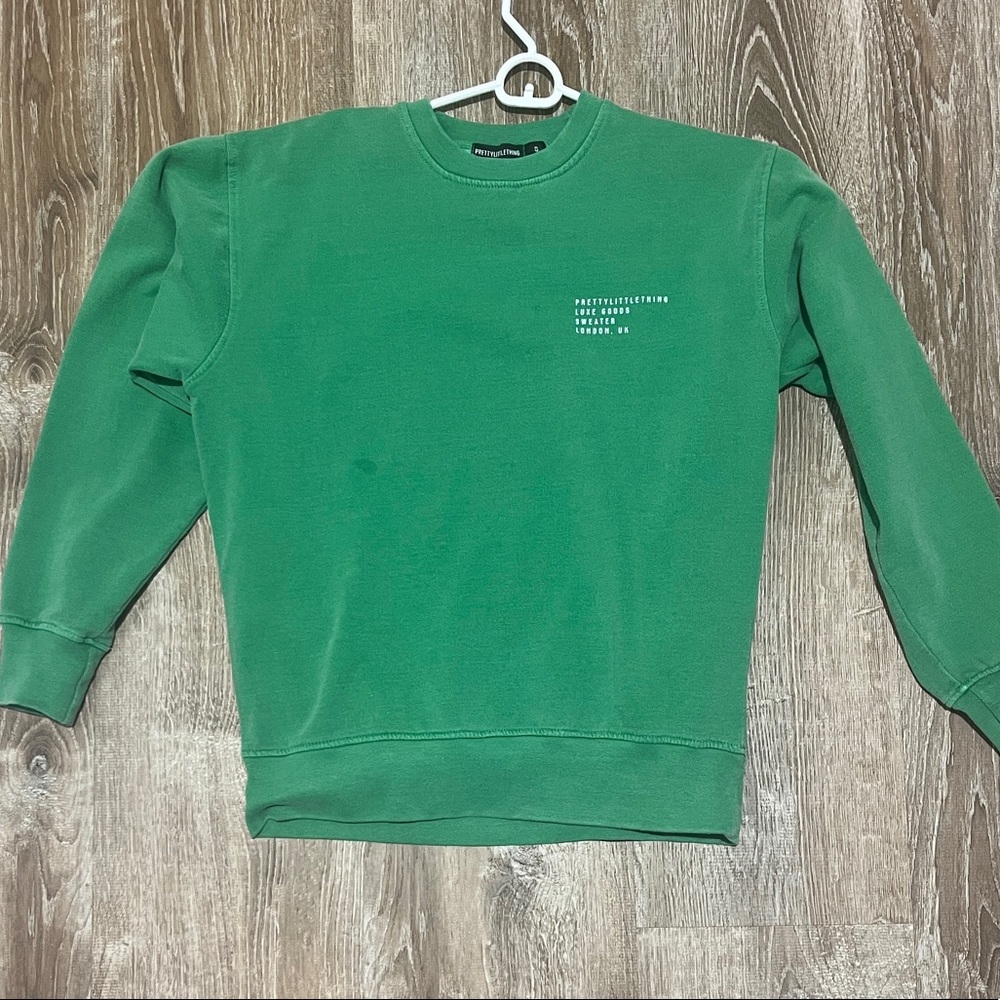 Pretty Little Thing Green Crewneck